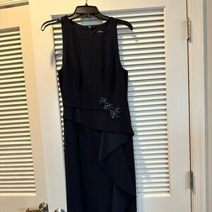 Navy Blue Evening Gown